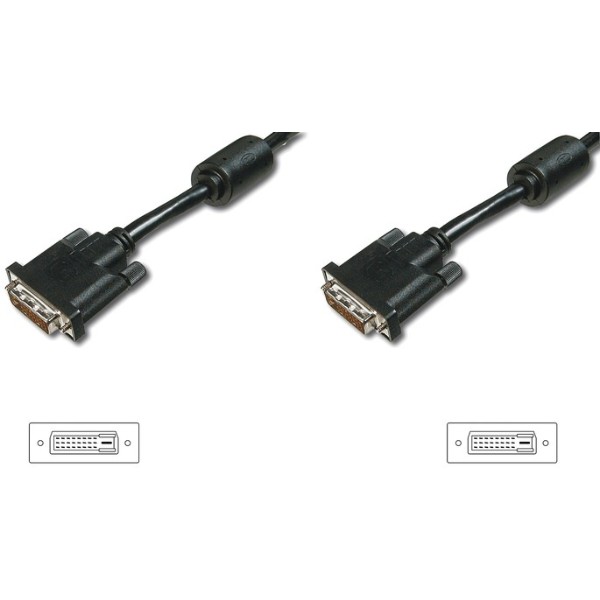 Фото - Кабель Digitus DVI-D dual link 3 м Black (AK-320101-030-S)