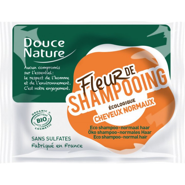 Фото - Шампунь женский Douce Nature твердий Fleur de Shampoo для нормального волосся 85 г (3380380058561)
