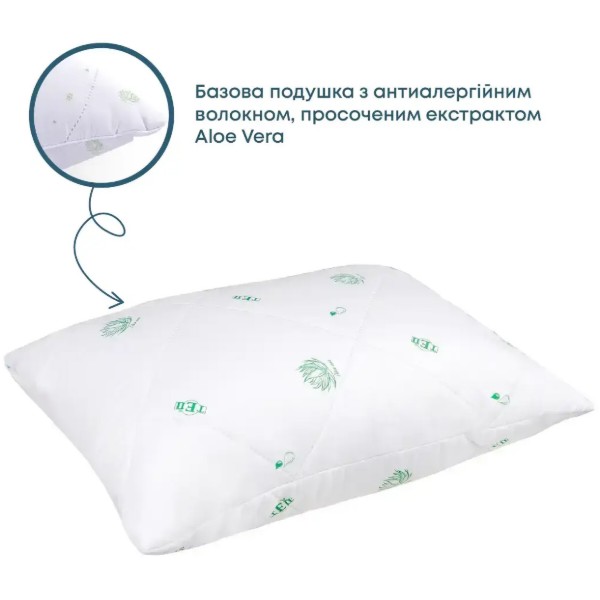 Фото - Подушка стандартная ТЕП DREAM COLLECTION ALOE VERA ЭКОНОМ 50х70 см (3-02669_00000)