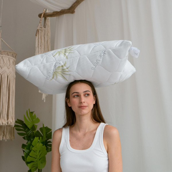 Фото - Подушка стандартна MirSon №869 Alberto  з Евкаліптом Hand made М'яка 70х70 см (2200003214109)