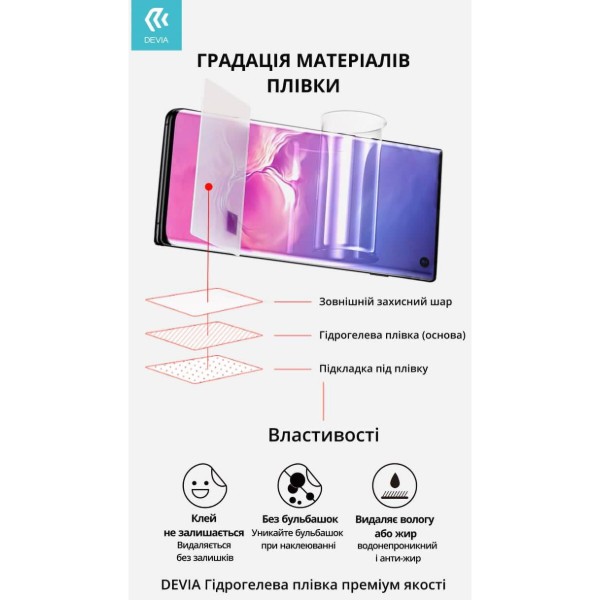 Фото - Захисна плівка для смартфону DEVIA for Nokia G42 двостороння (DV-NK-G42FB)