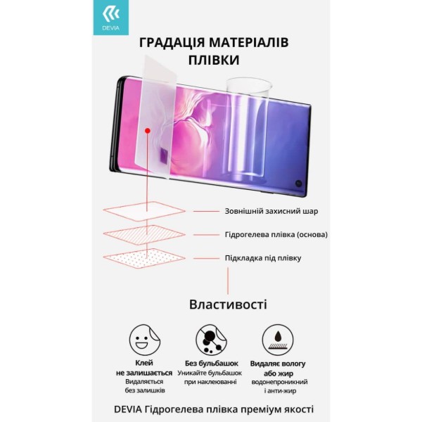 Фото - Защитная пленка для смартфона DEVIA for Realme C53 двохсторонняя (DV-RLM-C53FB)