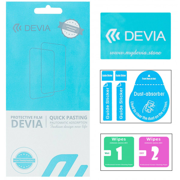Фото - Защитная пленка для смартфона DEVIA for Xiaomi redmi Note 12s двусторонняя (DV-XM-RMN12SFB)