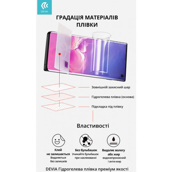 Фото - Захисна плівка для смартфону DEVIA for ZTE Blade A31 двостороння (DV-ZT-BDAA31FB)