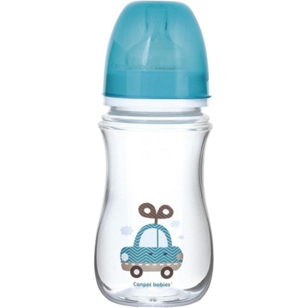 Фото - Бутылочка для кормления Canpol babies Антиколиковая с широким горлом EasyStart – „Игрушки” синяя машинка, 300 мл. (35/222_blu) Фото - Бутылочка для кормления Canpol babies Антиколиковая с широким горлом EasyStart – „Игрушки” синяя машинка, 300 мл. (35/222_blu)