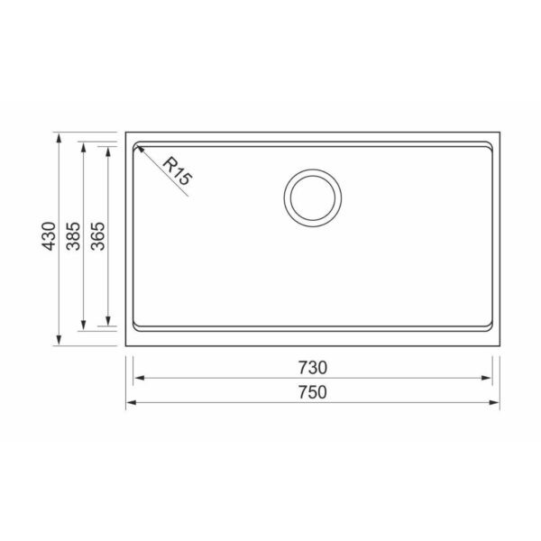 Фото - Мойка кухонная Elleci TIME 130 on top nero 40
