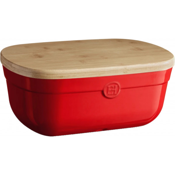 Фото - Хлібниця Emile Henry з дошкою-кришкою 35.5x24.5x15.8 см Red 348750 Фото - Хлібниця Emile Henry з дошкою-кришкою 35.5x24.5x15.8 см Red 348750
