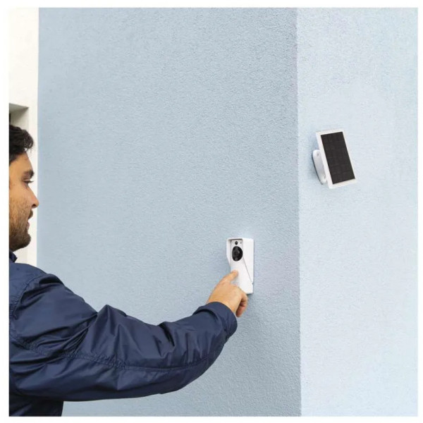 Фото - Бездротовий дверний дзвінок EMOS відеодзвінок H4030 GoSmart на акумуляторі з Wi-Fi і сонячною панеллю