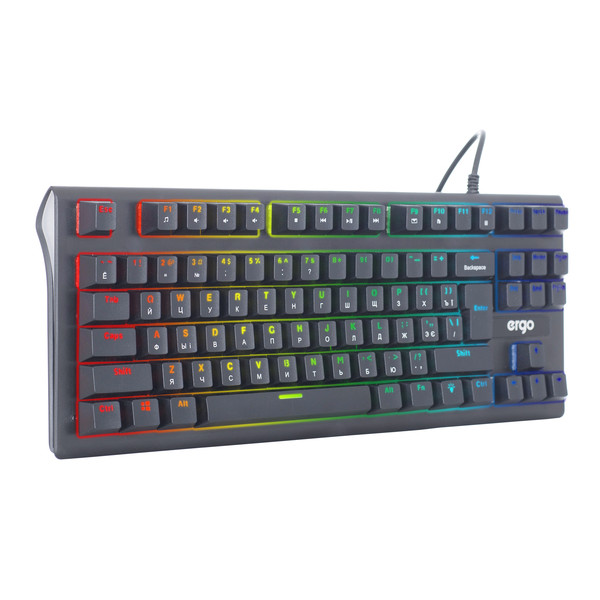 Фото - Клавіатура дротова ігрова Ergo KB-910 ENG/RUS/UKR Black