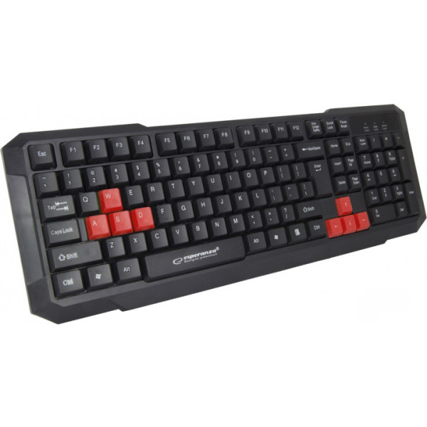 Фото - Клавіатура дротова ігрова Esperanza EGK102 Red USB