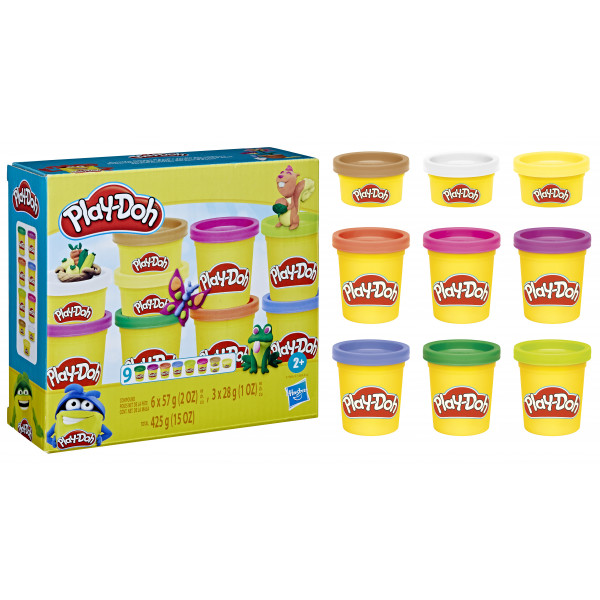 Фото - Матеріали Hasbro Play-Doh 9 баночок з масою для ліплення (F7369_F7966)