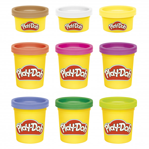 Фото - Матеріали Hasbro Play-Doh 9 баночок з масою для ліплення (F7369_F7966)