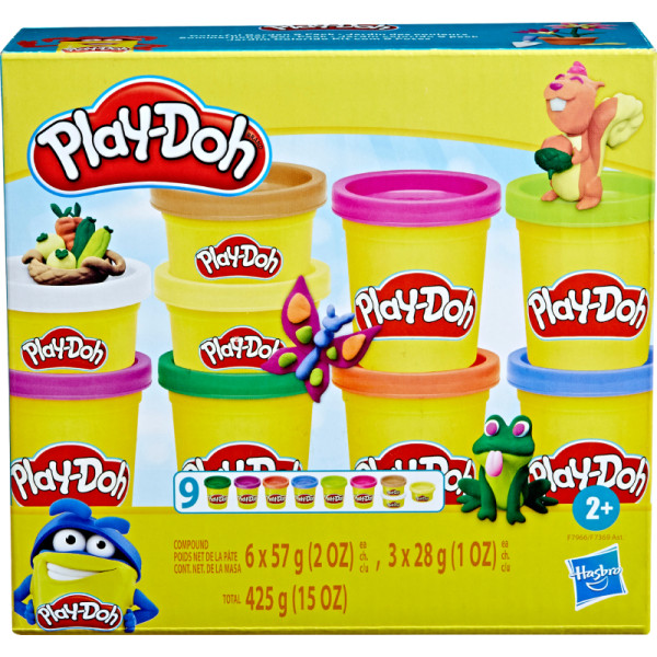 Фото - Матеріали Hasbro Play-Doh 9 баночок з масою для ліплення (F7369_F7966)
