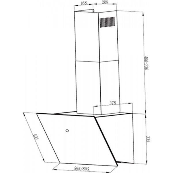 Фото - Витяжка декоративна Faber VRT BK A60 2LS