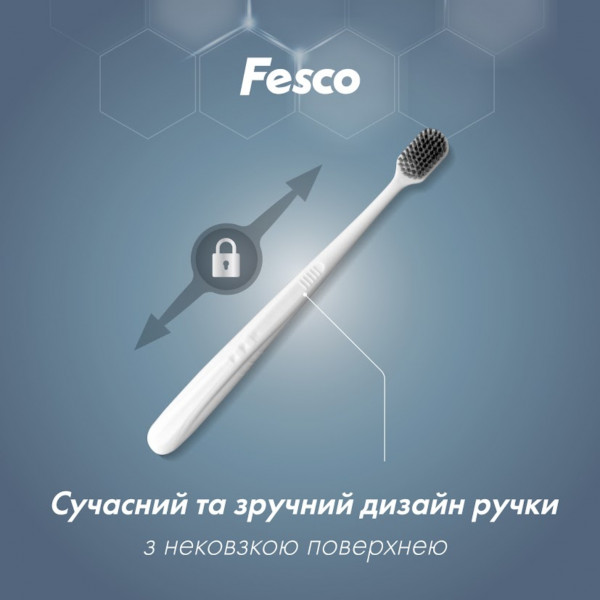 Фото - Зубна щітка Fesco Black and White Series Soft (4823098414131)
