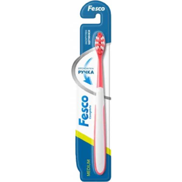 Фото - Зубна щітка Fesco Complete Medium Red