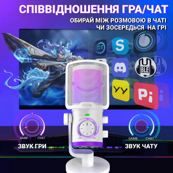 Фото - Микрофон для компьютера проводной Fifine TAM6W