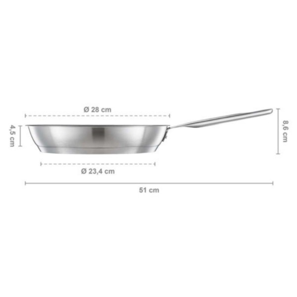 Фото - Сковорода универсальная Fiskars All Steel 28 см (1064745)