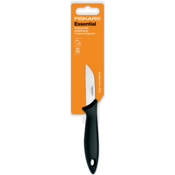 Фото - Ніж для овочів Fiskars Essential 7 см (1023780)