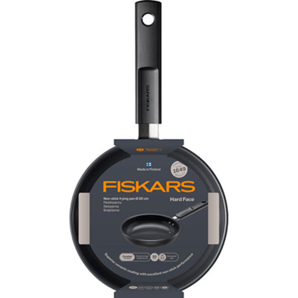 Фото - Сковорода універсальна Fiskars Hard Face 20 см (1075457)