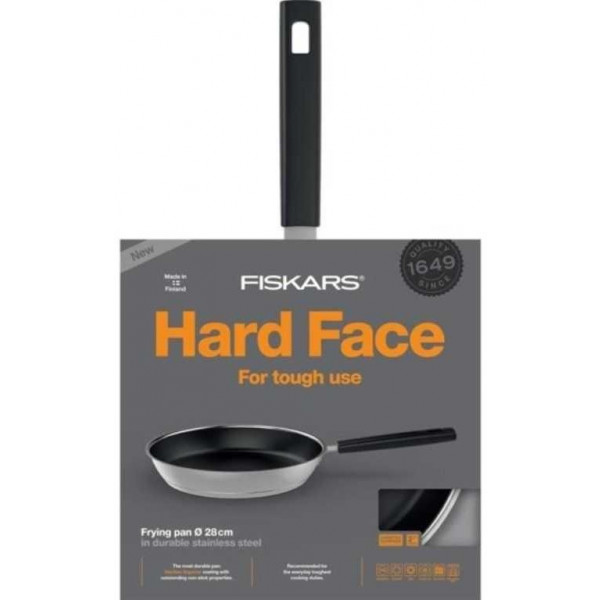 Фото - Сковорода универсальная Fiskars Hard Face Steel 28 см (1052247)