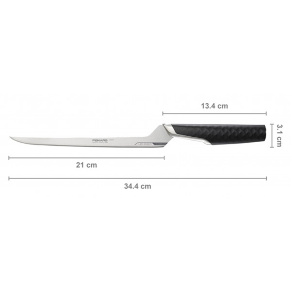 Фото - Ніж кухаря Fiskars Taiten 21 см (1066836)