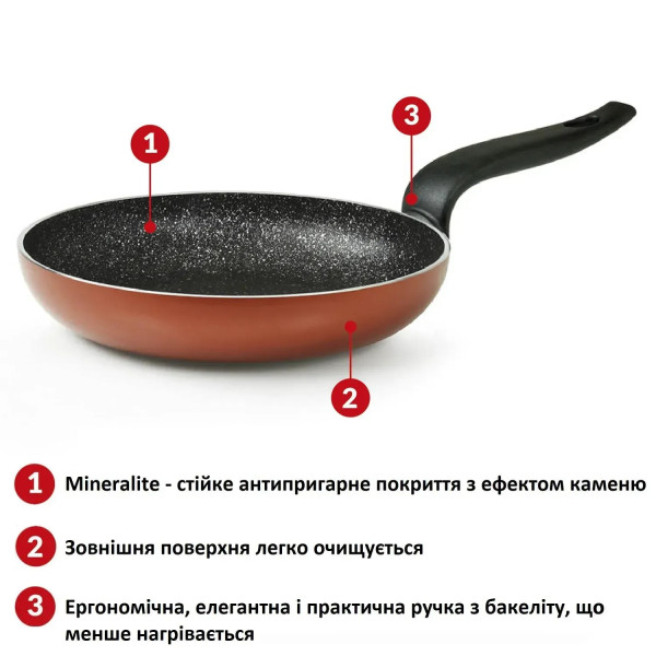 Фото - Сковорода ВОК Flonal Pepita Granit 32 см (PGFWO3250)