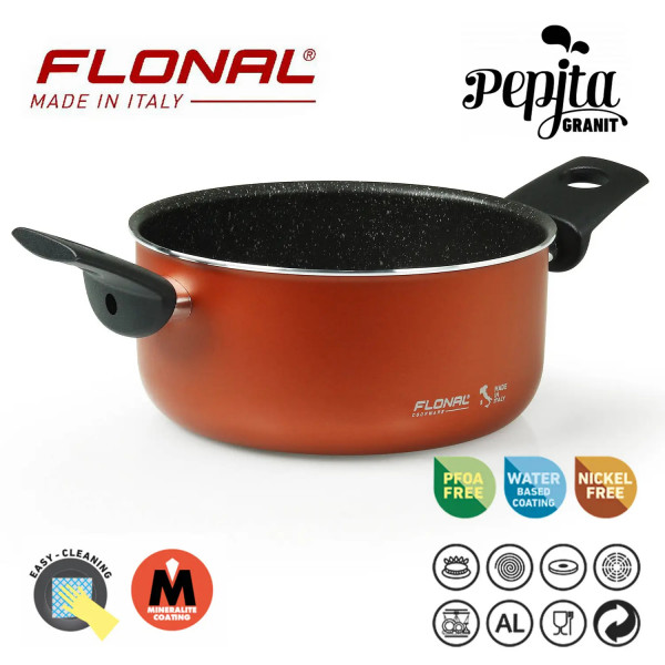 Фото - Каструля Flonal Pepita Granit 2,5 л (PGFC22050)