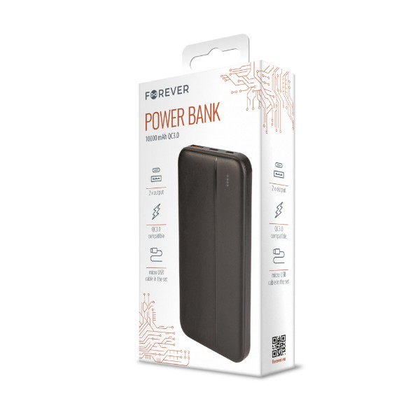 Фото - Батарея мобильная Forever Core QC3.0 10000 mAh