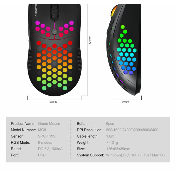 Фото - Мышь проводная игровая Gamemax MG8