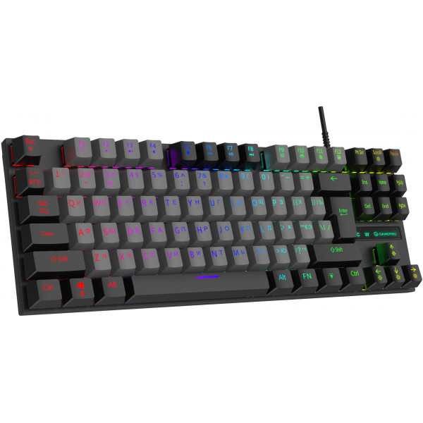 Фото - Клавіатура дротова ігрова GamePro LED USB (MK100B)