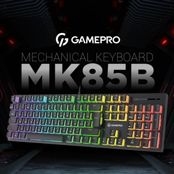 Фото - Клавиатура проводная игровая GamePro MK85B Blue