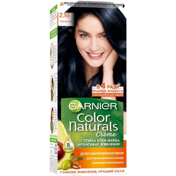 Фото - Фарба для волосся Garnier Color Naturals 2.10 Чорний опал 110 мл (3600540676801) Фото - Фарба для волосся Garnier Color Naturals 2.10 Чорний опал 110 мл (3600540676801)