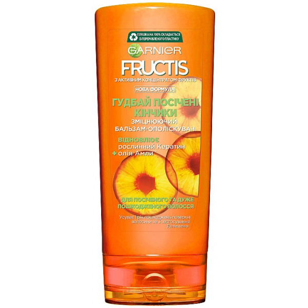 Фото - Бальзам для волосся Garnier FRUCTIS Гудбай посічені кінчики 200 мл Фото - Бальзам для волосся Garnier FRUCTIS Гудбай посічені кінчики 200 мл