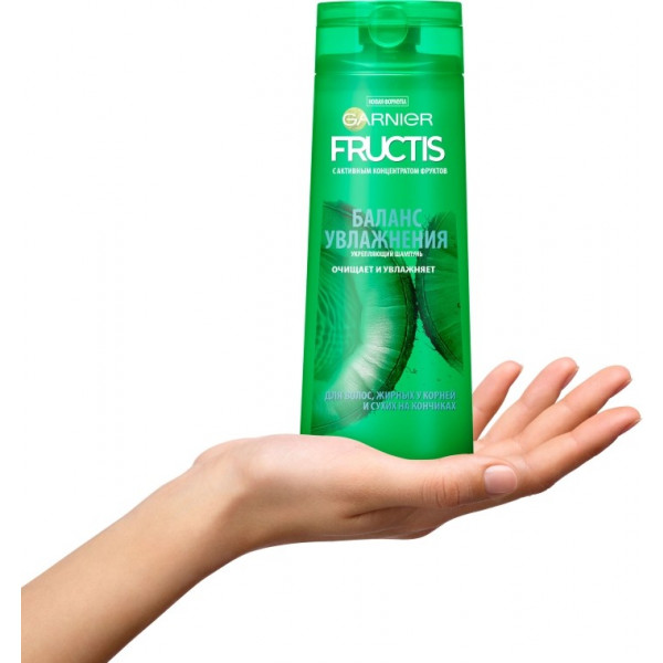 Фото - Шампунь жіночий Garnier FRUCTIS Баланс Зволоження 400 мл