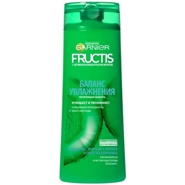Фото - Шампунь жіночий Garnier FRUCTIS Баланс Зволоження 400 мл Фото - Шампунь жіночий Garnier FRUCTIS Баланс Зволоження 400 мл