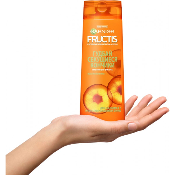 Фото - Шампунь жіночий Garnier FRUCTIS Гудбай Посічені кінчики 400 мл