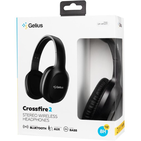 Фото - Наушники накладные беспроводные Gelius Crossfire 2 GP HP-007i Black (97446)