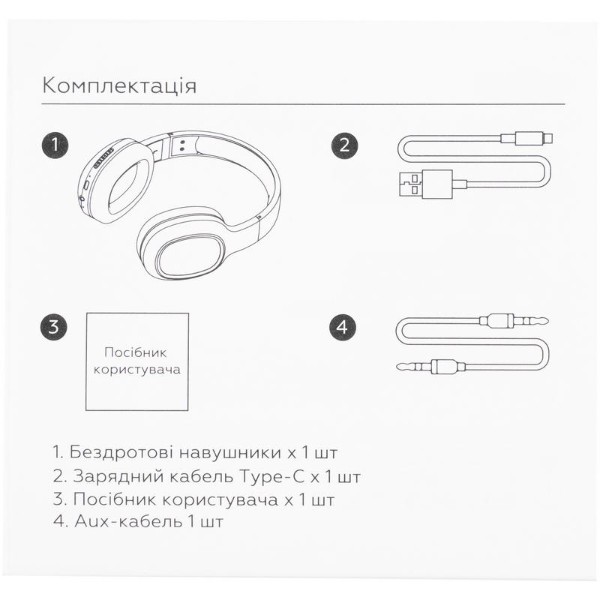 Фото - Наушники накладные беспроводные Gelius Crossfire 2 GP HP-007i Black (97446)