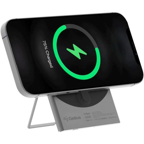 Фото - Батарея мобільна Gelius Eclipse Magnetic Wireless Charge GP-WC014 15W 5000mAh (100079)