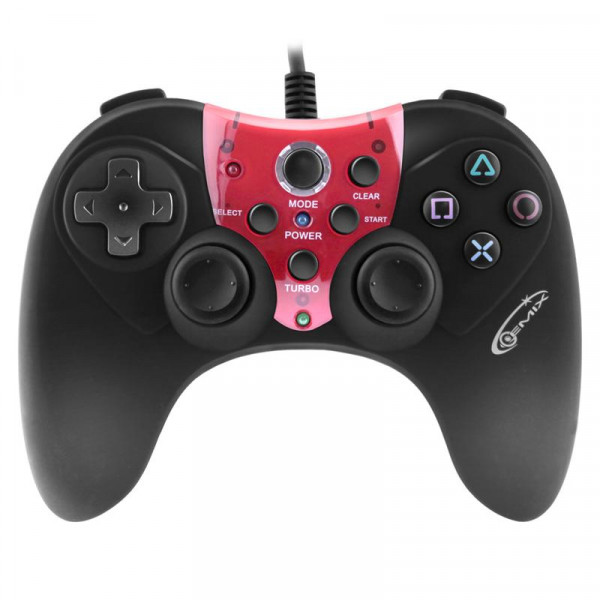 Фото - Геймпад Gemix GP-60 black/red, PC/USB (07300010)