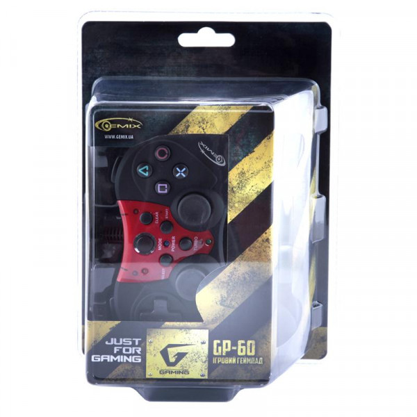 Фото - Геймпад Gemix GP-60 black/red, PC/USB (07300010)