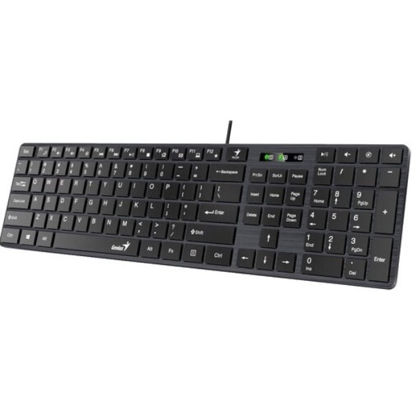 Фото - Клавиатура проводная Genius SlimStar 126 Black USB (31310017407)