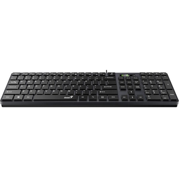 Фото - Клавиатура проводная Genius SlimStar 126 Black USB (31310017407)