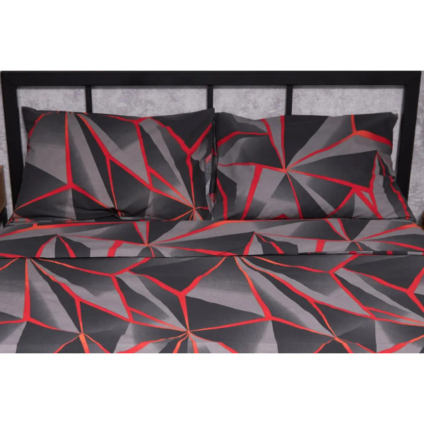 Фото - Комплект постільної білизни Moon&Star Бязь Gold Люкс Geometry 175х210 нав. 4х50х70 (MS-820002236)