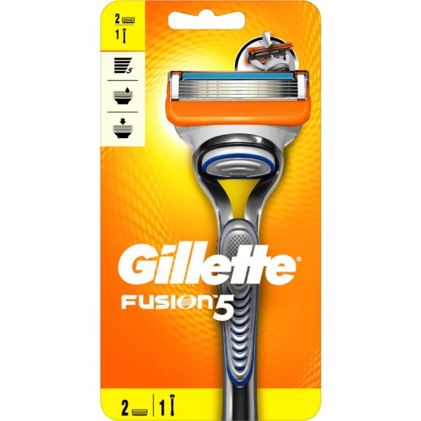 Фото - Станок мужской Gillette FUSION Станок+2 картриджа 1шт