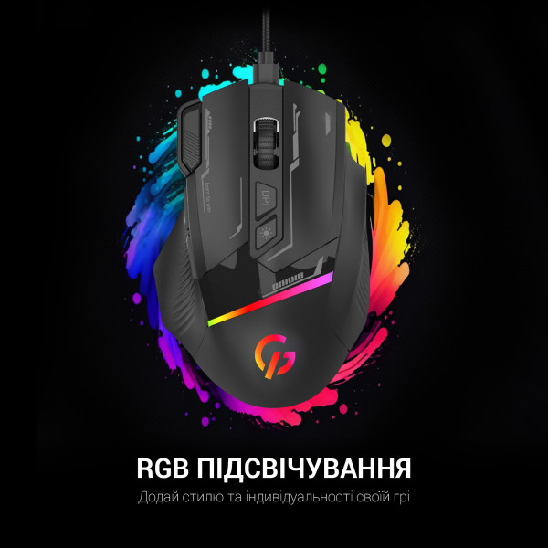 Фото - Миша дротова ігрова GamePro USB Black (GM300B)