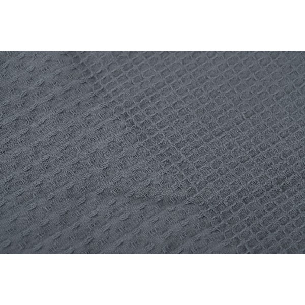 Фото - Простирадло євро GM Textile літнє вафельне сіре 200х220