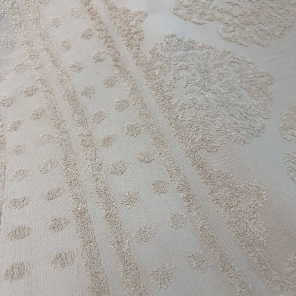 Фото - Простирадло полуторне GM Textile махрове жакардове кремове 150х200