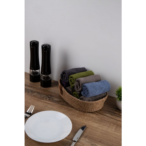 Фото - Набір серветок GM Textile махрових жакардових листочки 25х45, 8 шт